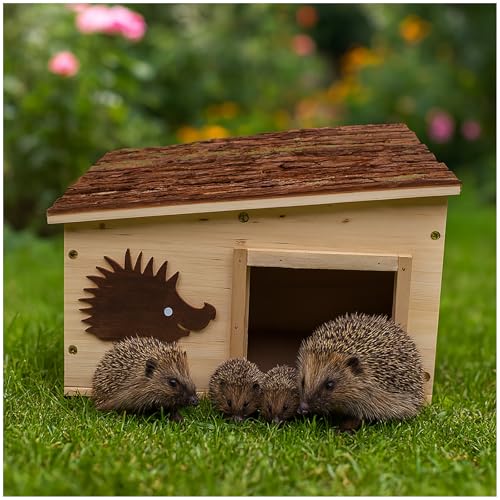 HTI living Winterquartier für Igel Holz Igelhaus