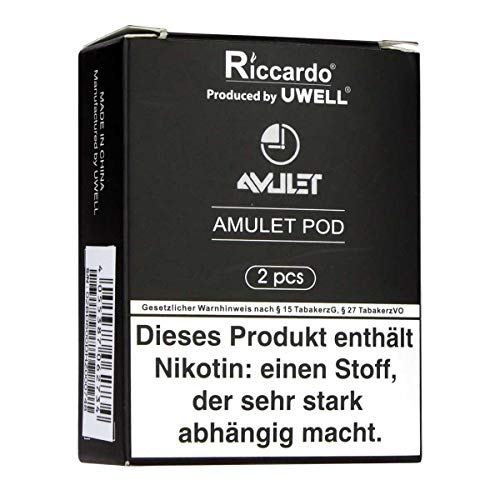 Uwell Amulet Pod (1,6 Ohm), Tankvolumen 2 ml, Riccardo Verdampferkopf für e-Zigarette, 2 Stück – Bild 4