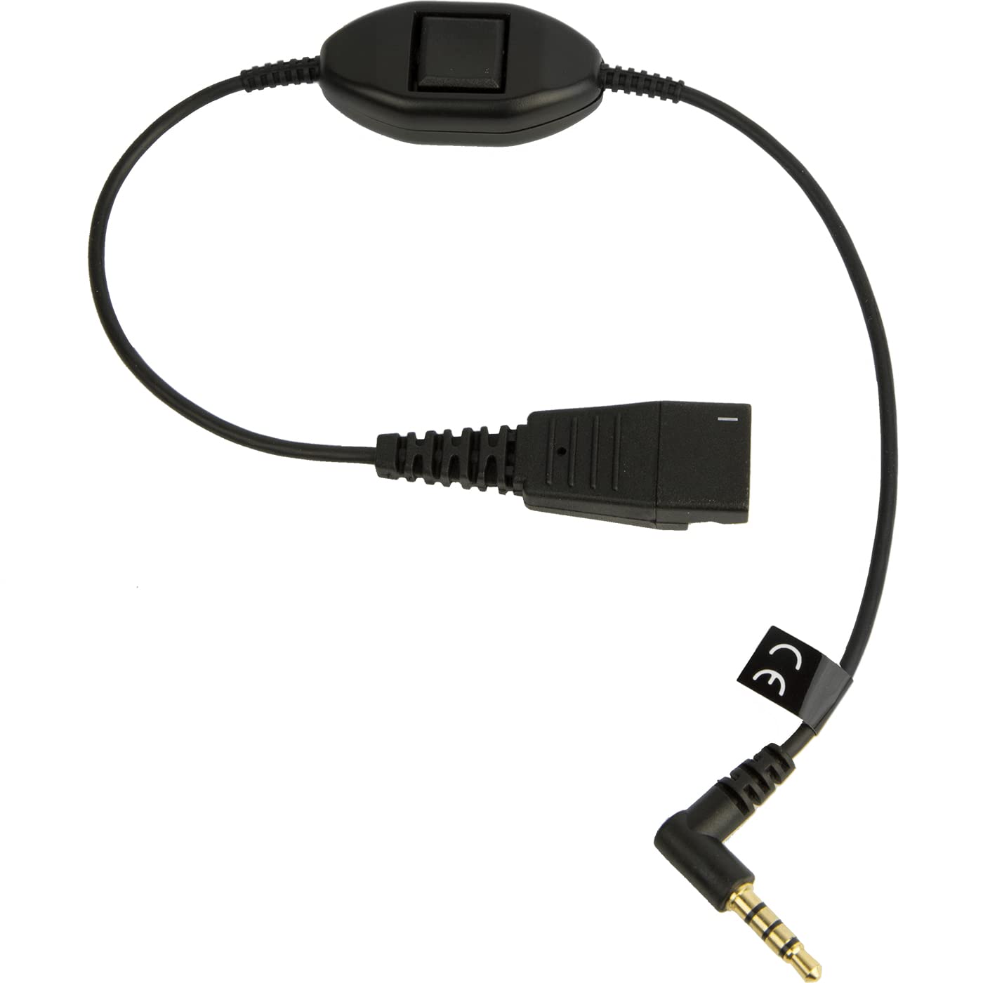 Jabra Quick Disconnect QD to 3.5mm Jack Cable with AnswerEnd Button