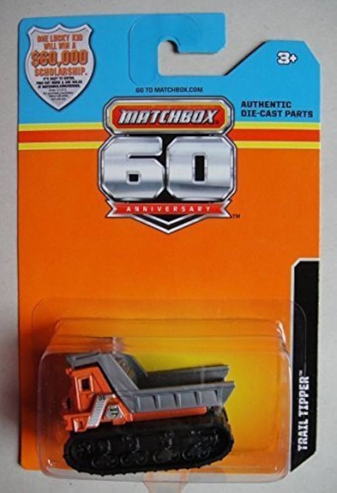 Amazon | MATCHBOX 60TH ANNIVERSARY ORANGE/GRAY TRAIL TIPPER