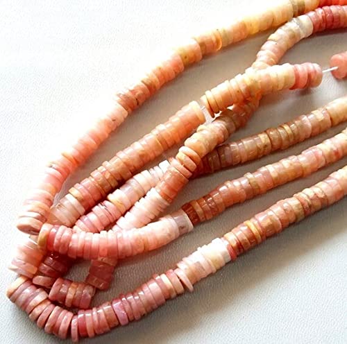 Perles heishi en opale rose naturelle 7-8mm LKBEADS pour création bijoux
