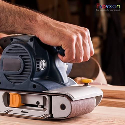Faoyoon 6X48 Sanding Belts For Woodworking, 12 Pcs Belt Sander Paper For Belt Sander (2 Pcs Of Each 60 80 120 180 240 400 Grit), No Overlapped Joint, Reinforced Glue Tape #TOP7