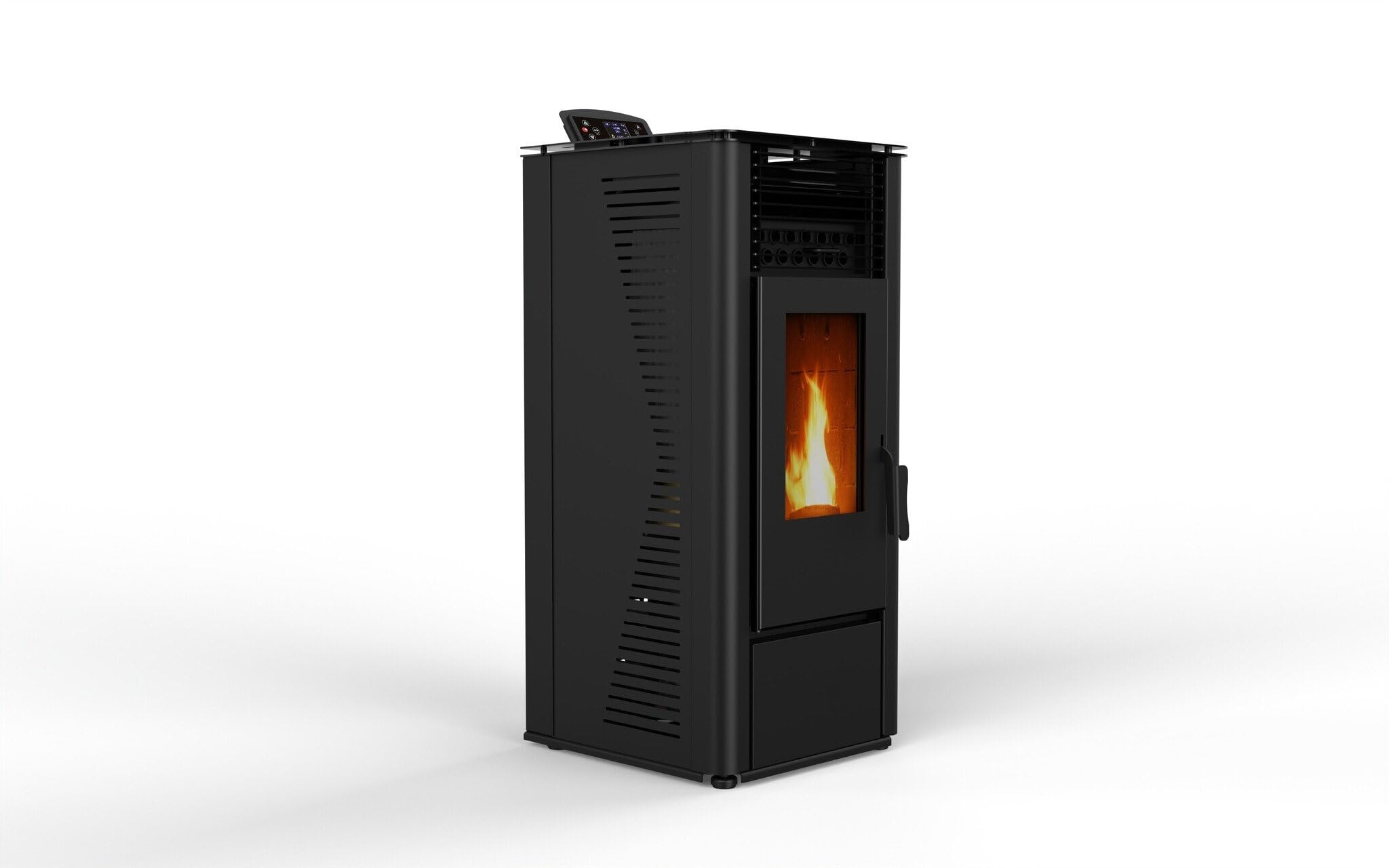 Estufa de pellets – 9,6 kW – 80–90 m² – 5 niveles de calefacción – Temporizador – CR13