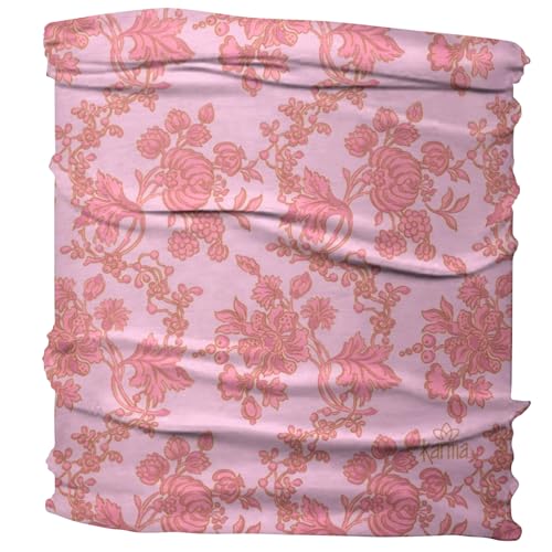 Karma Madison Floral Headband for Women - Medium - Fabric Headband and Stretchy Hair Scarf - Pink