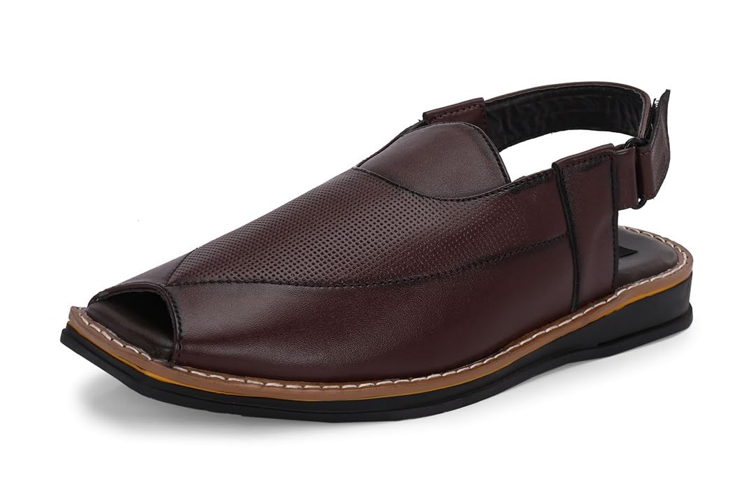 MACTREE Brown Vegan Leather Fisherman Sandals for Men - 10 UK (B0D22TGWSH) Amazon Price History, Amazon Price Tracker