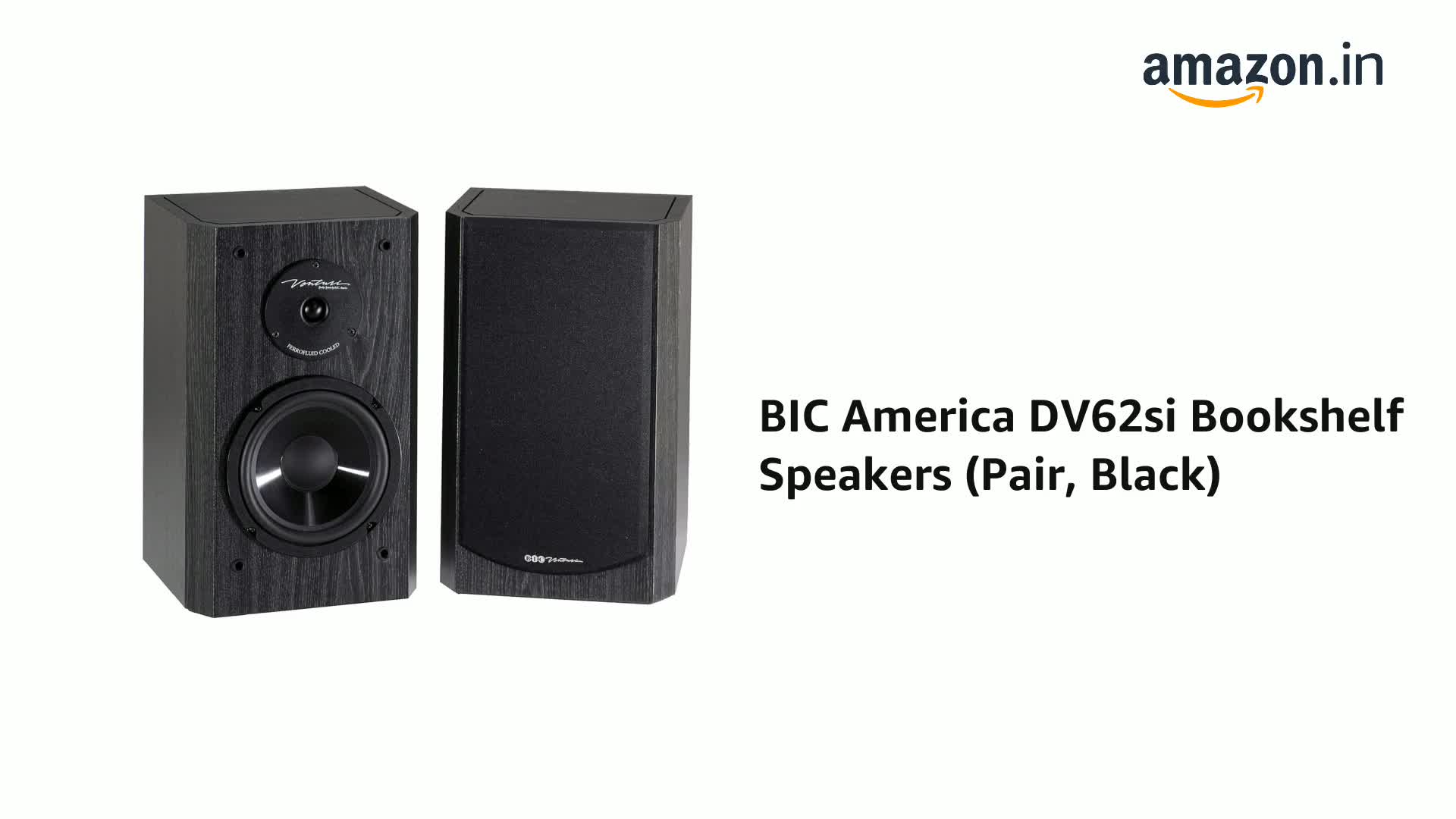 BIC America DV62si Bookshelf Speakers (Pair, Black) Price: Buy BIC 