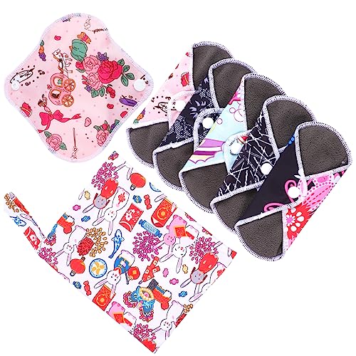 Beavorty 1 セット 生理用ナプキン 竹月経パッド パンティライナー 授乳マット タオルパッド 内層は竹炭繊維