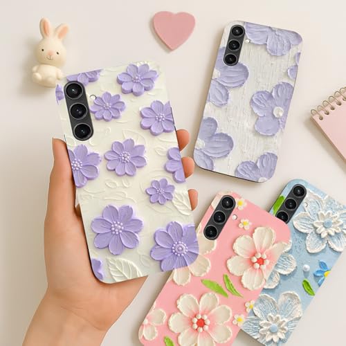 Image of COLORflow Back Cover Compatible with Samsung Galaxy S23 FE 5G | Whisper of Petals Customized Back Cover Compatible with Samsung Galaxy S23 FE 5G