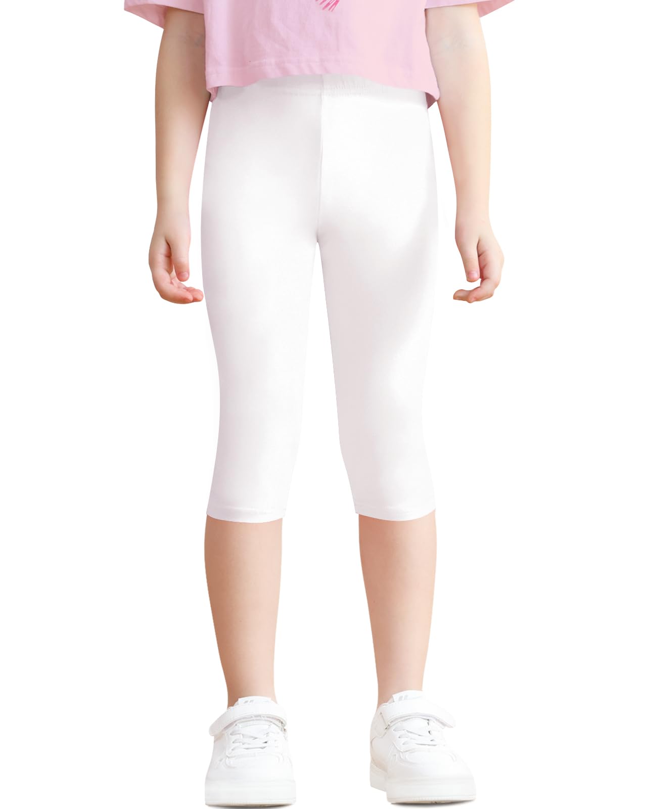 Charmi Mädchen 3/4 Leggings Caprihose Sommer Baumwolle