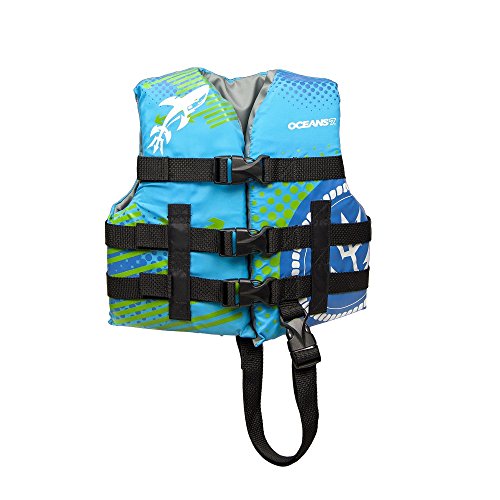 Oceans 7 US Coast Guard Approved, Child Life Jacket, Type III Vest, PFD, Personal Flotation Device, Blue