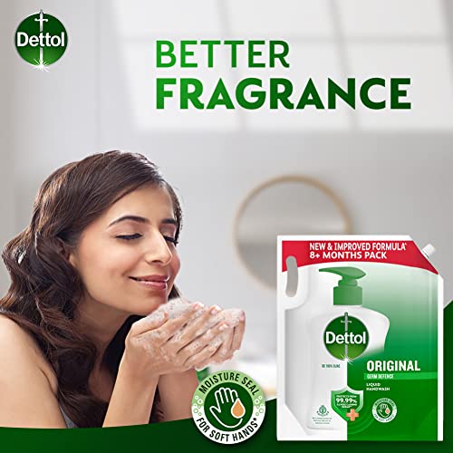 Image of Dettol Liquid Hand wash Refill Original -1500 ml and Dettol Liquid Soap Jar Original, 900 ml