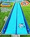Slip and Water Slide for Kids and Adults Backyard,2 Lanes Extra Long Inflatable Slip and Water Slide with Sprinkler and Bodyboards,Heavy Duty Summer Outdoor Water Toy,Blue Shark Theme
