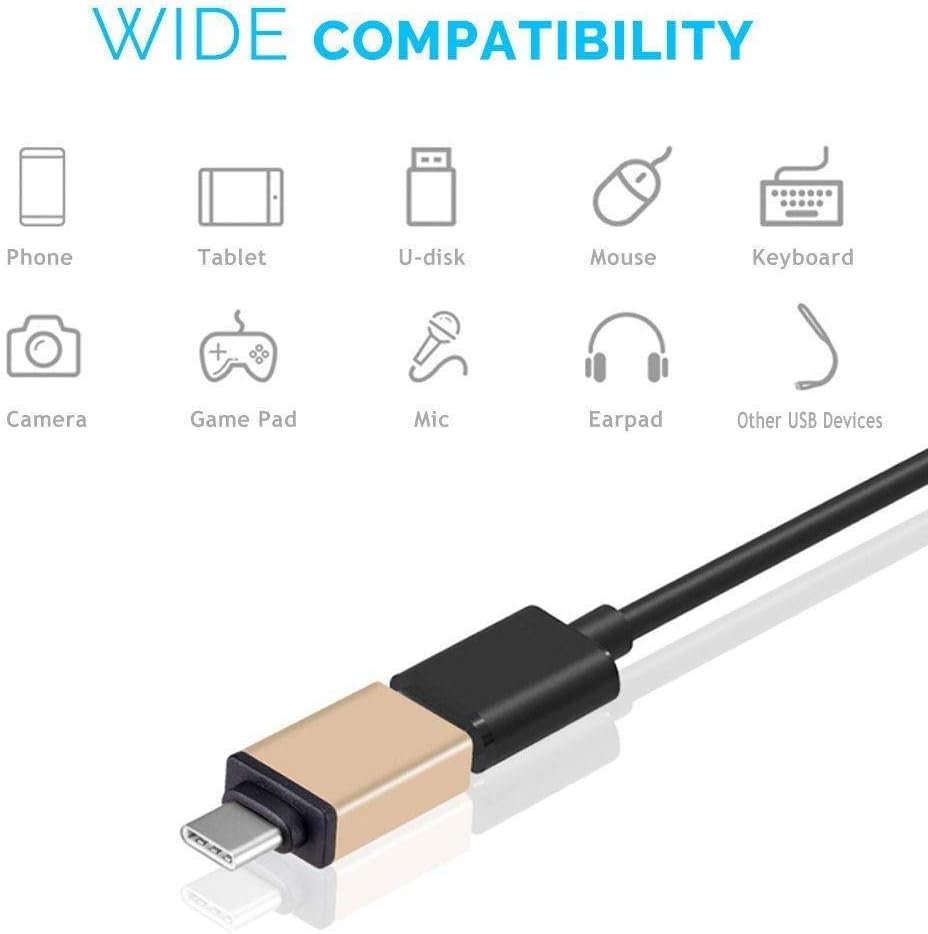 LQCN Adattatore OTG USB 2in1 da Tipo C a Micro adattatore USB per Xiaomi mi a1 8 Huawei P20 P10 Zuk Z2 Pro Leeco Le 2 3 Accessori