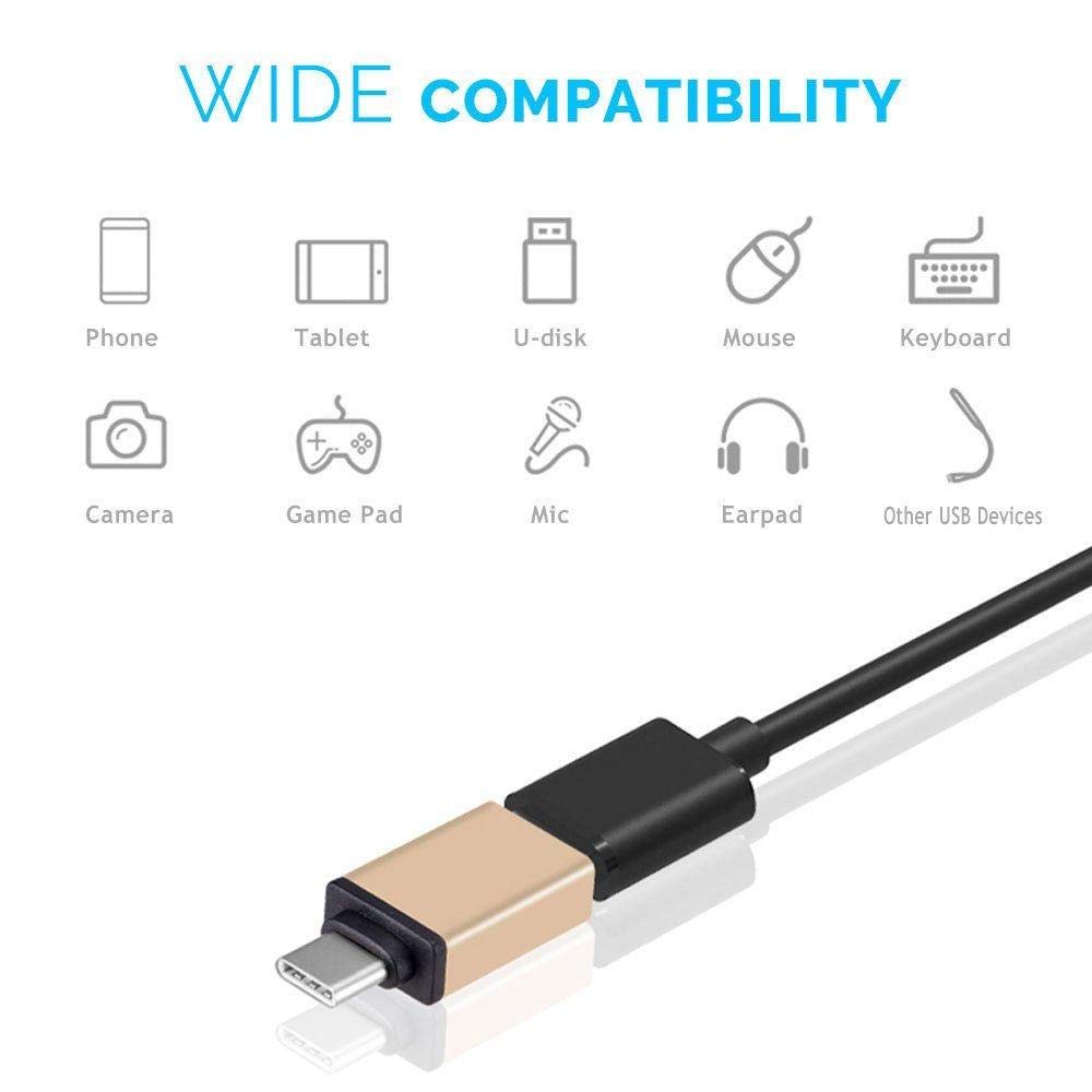 LQCN Adattatore OTG USB 2in1 da Tipo C a Micro adattatore USB per Xiaomi mi a1 8 Huawei P20 P10 Zuk Z2 Pro Leeco Le 2 3 Accessori