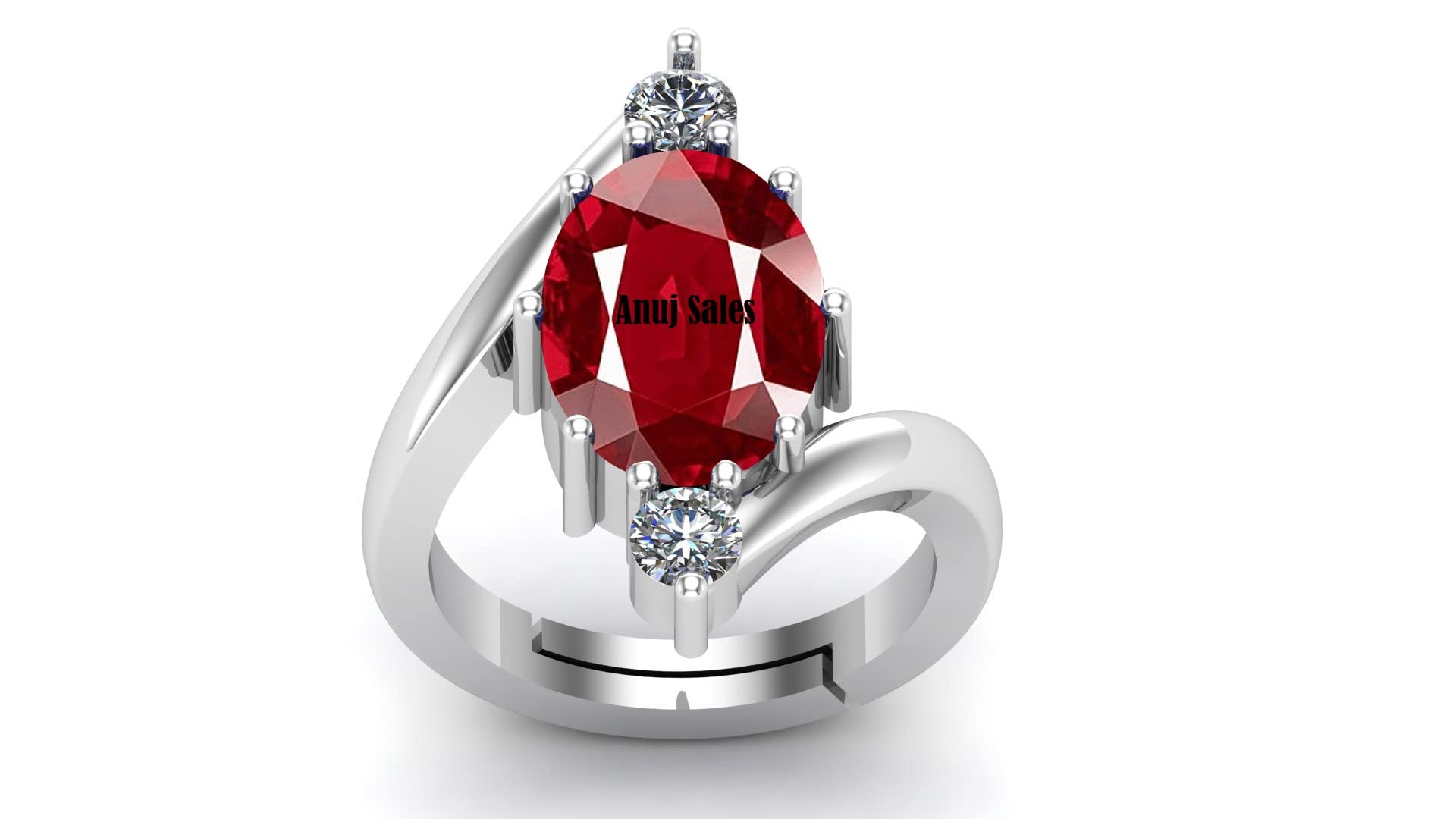 10.25 Ratti / 9.25 Carat Ruby (Manik/Manikya/Maneek) Gemstone Panchdhatu White Silver Plated Ring for Astrological Purpose (Lab - Teseted)-image-19