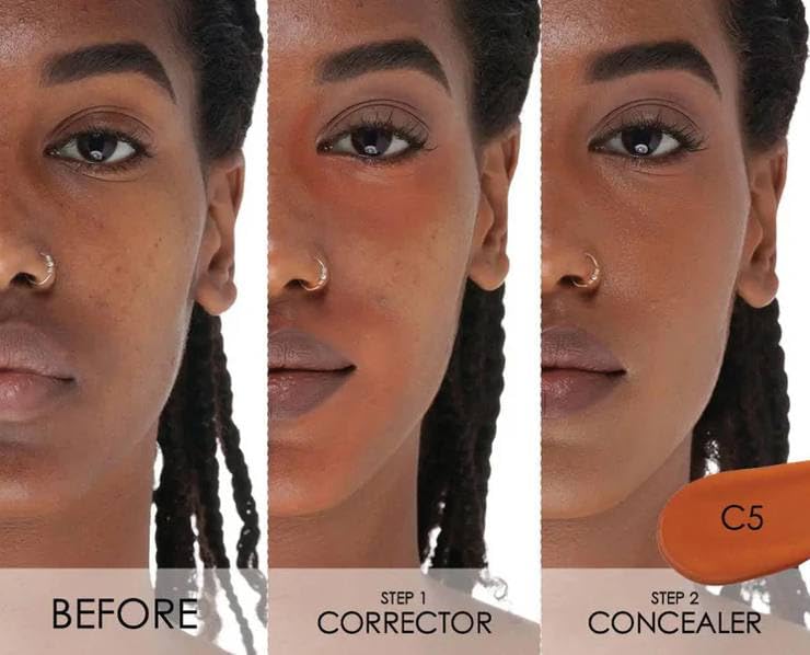 Natasha Denona HY-GLAM Corrector C5 - Dark Corrector. Bonus Premium Korean Hydrating Sheet Masque - Image 2