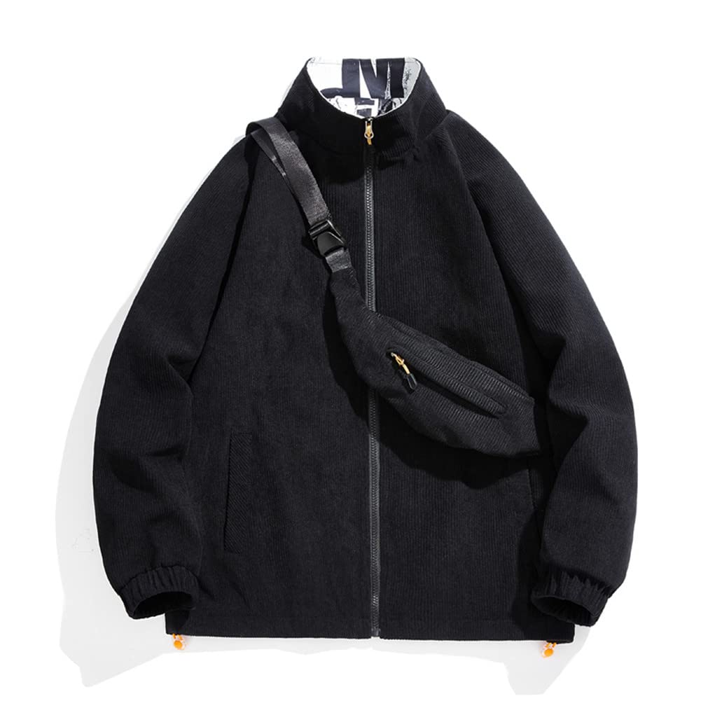 Veste surdimensionnée en velours côtelé homme texture vintage et coupe XL ample - 8