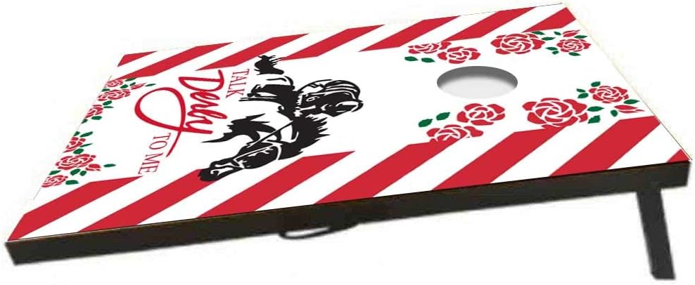 VictoryStore Horse Derby Party Supplies - Talk Derby to Me Cornhole – Bean Bag Toss Tailgate Game Set