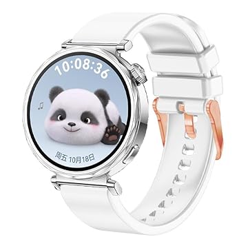 VeveXiao Pulseira feminina de silicone esportiva compatível com Huawei Watch GT 5 de 41 mm GT 5 Pro de 42 mm, liberação rápida de 18 mm para GT 4 de 41 mm (branca)