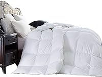 Vista 3 de Lujoso edredón alternativo de plumón de ganso de 1500 hilos, 100 % algodón egipcio, 1500 TC, 750 FP, 50 onzas, edredón blanco sólido