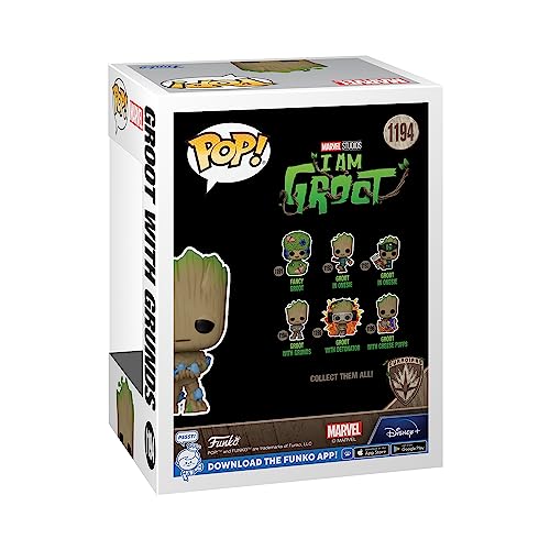 Funko POP! Marvel: Guardians Of the Galaxy, Groot With Grunds, Groot Shorts, Collectable Vinyl Figure, Gift Idea - Image 3