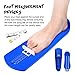 Foot Measurement Device Shoe Size Measuring Devices for Adults and Kids with Soft Tape Measure US Standard Blue 2 Pieces