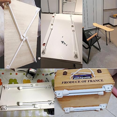 UtySty 4 Pack Lap Desk Leg Replacement 11\'\' Plastic Laptop Desk Folding Legs for Laptop Bed Desk Foldable Laptop Table Breakfast Bed Tray Table Foldable Bed Table Nesting Coffee Table End Tables