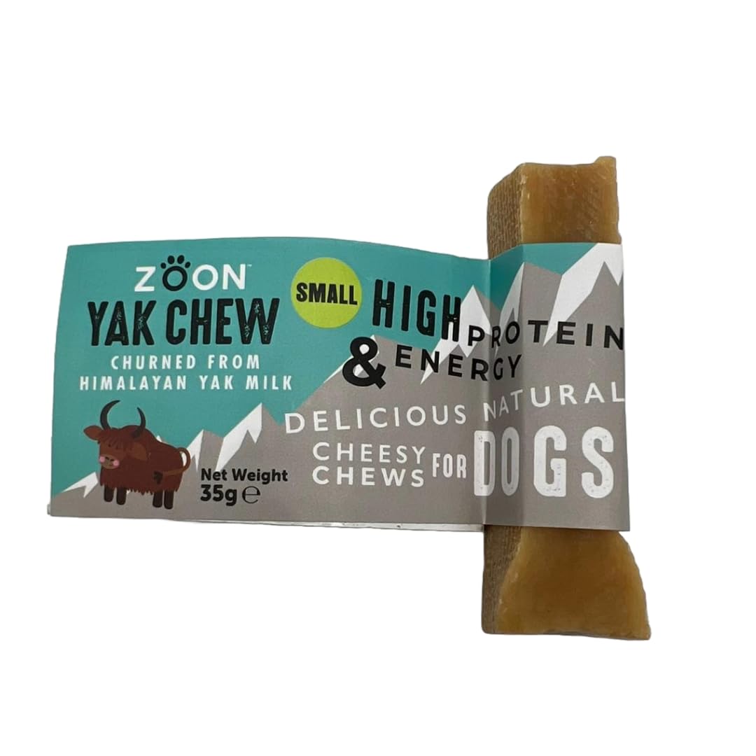 100% Natural Yak Chew (Small - 35g) - High Protein Healthy Dental Dog Treats Made in UK by Yak & Cow Milk