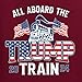 Wild Bobby All Aboard The 2024 Train Political Youth Hooded Sweatshirt, Maroon, X-Large