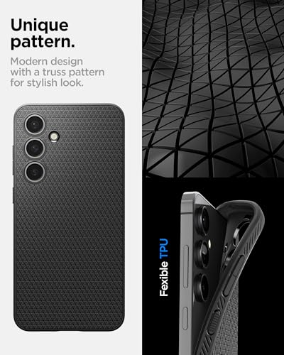 Image of Spigen for Galaxy S24 FE Case, Liquid Air [No Magnet Ring] [Military-Grade Protection] - Matte Black