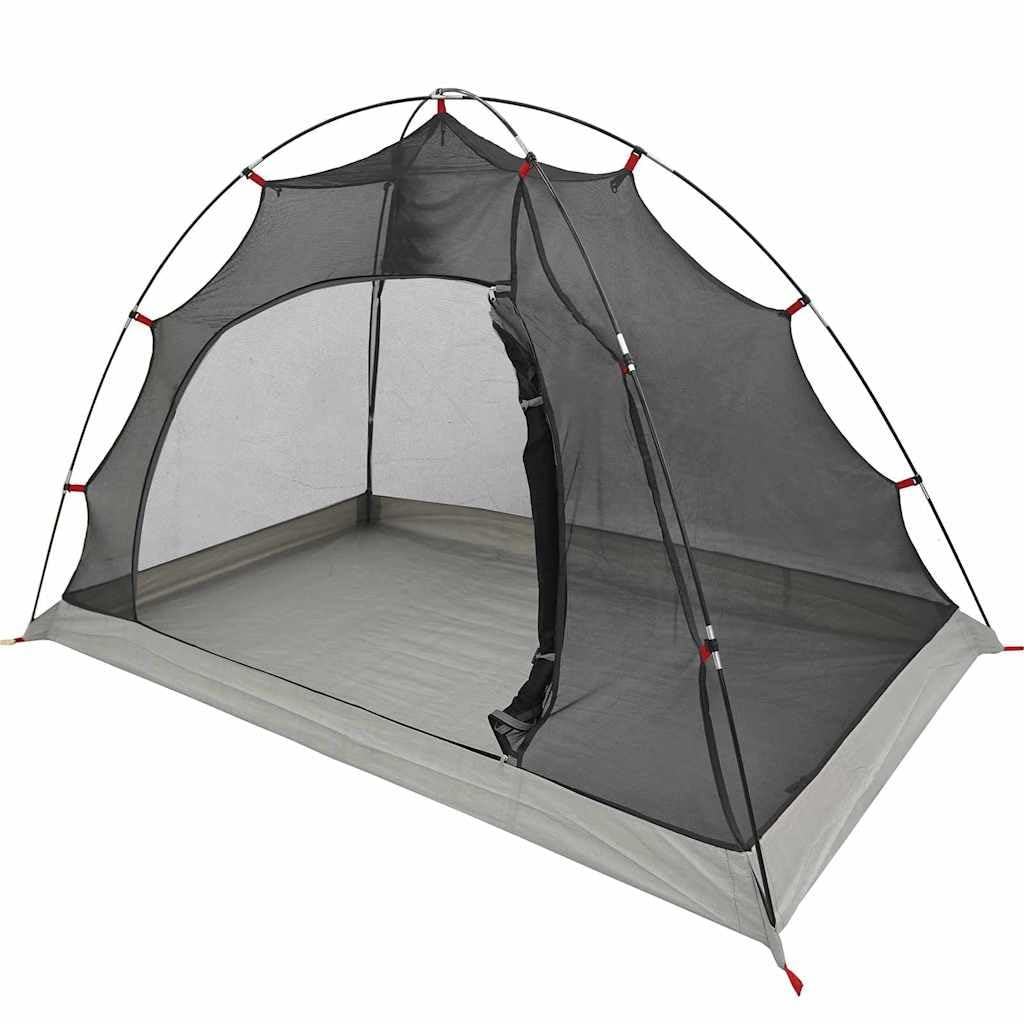 Tenda da esterno con tetto, 236 x 150 x 136 cm, tenda da giardino portatile con pareti in rete, per campeggio e giardino, riparo resistente al vento con borsa per il trasporto, grigio nero