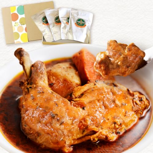 北国の 丸ごと チキン レッグ スープカレー 中辛 300g 4食