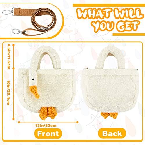 Bolso Plush Chunful Cute Goose Kawaii con Correa Ajustable miniatura 4