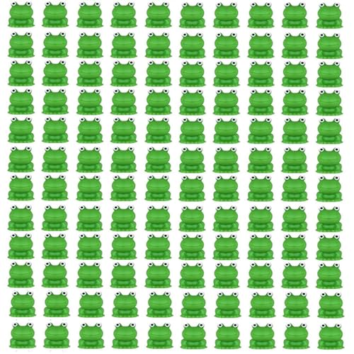 Armastuse Mini Resin Frogs, 120 Resin Frog Figures, Garden Decoration, Miniature Frog Toy for Landscape Dollhouse DIY Craft Potted Plant Ornaments Aquarium