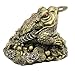 Bellaa Feng Shui Money Frog, 4 inch, Lucky Money Toad Decorations, Ideal for Attracting Wealth, Three Legged Frog Statue Figurine