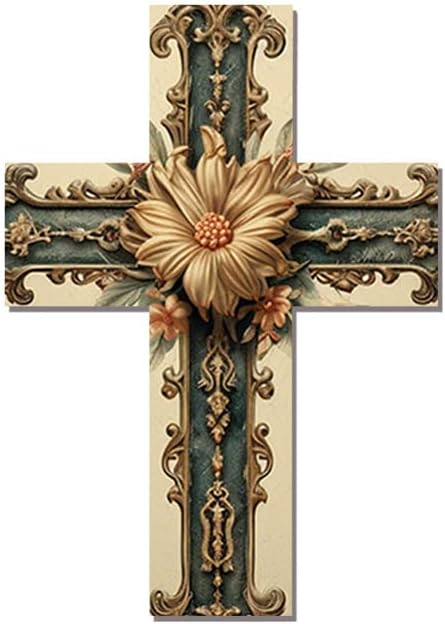 Miniatura 9 de Cruz de pared religiosa, decoración de pared cristiana, decoración de pared de cruces