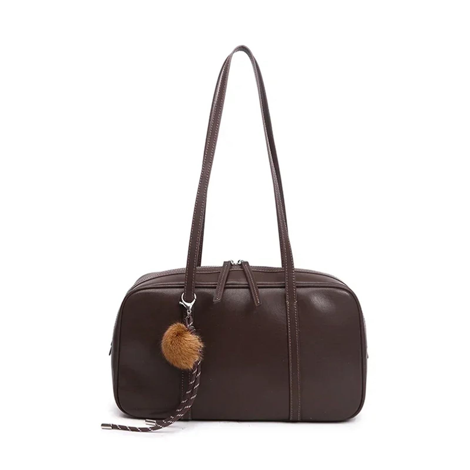 Bolso bandolera Women's Leather Shoulder Bags Ladies Fashion Luxury Handbags Female Retro Commute Cowhide Handbag