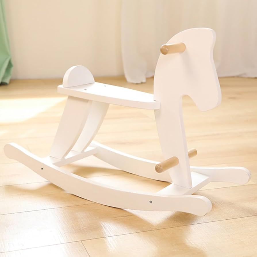 Amazon.co.jp: 木製の馬のロッキングチェアのおもちゃ 木馬
