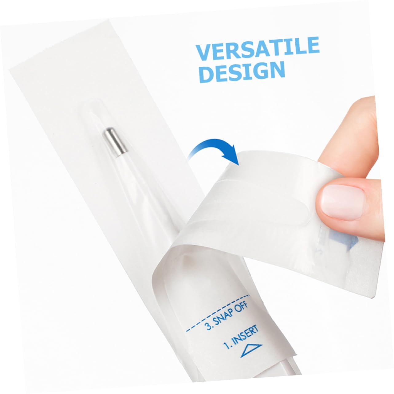 500 Stck Thermometer Schutzfolien aus Papier Hygienische Sondenhüllen für Digitale Fieberthermometer Schützende Einmalhüllen für Orale Rektale Messungen Geeignet für Haustiere