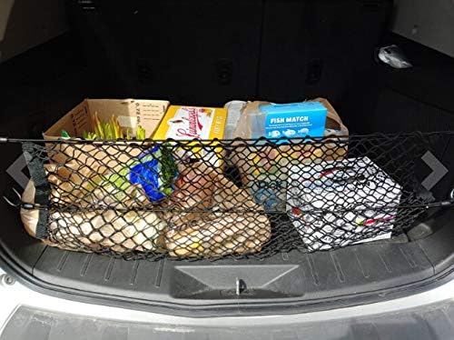 POZEL Envelope Style Trunk Cargo Net for GMC Yukon Chevrolet Tahoe Cadillac Escalade 2015 2016 2017 2018 2019 2020