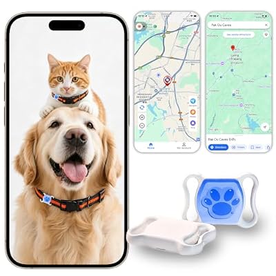 Dog & Cat GPS Tracker, No Subscription or SIM Card Required, iOS & Android