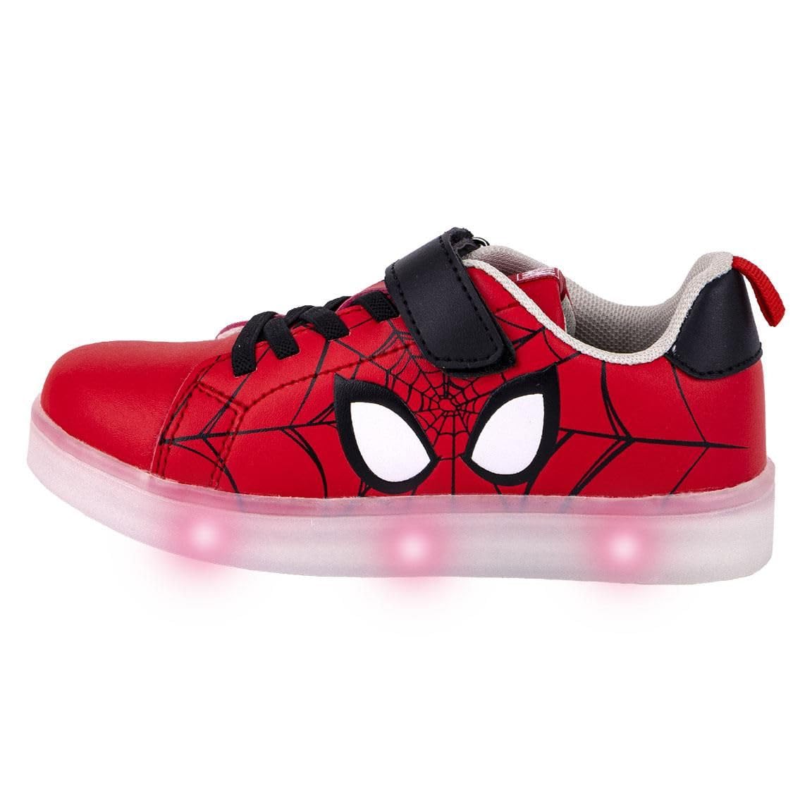 Spiderman Zapatillas con Luces, Unisex niños