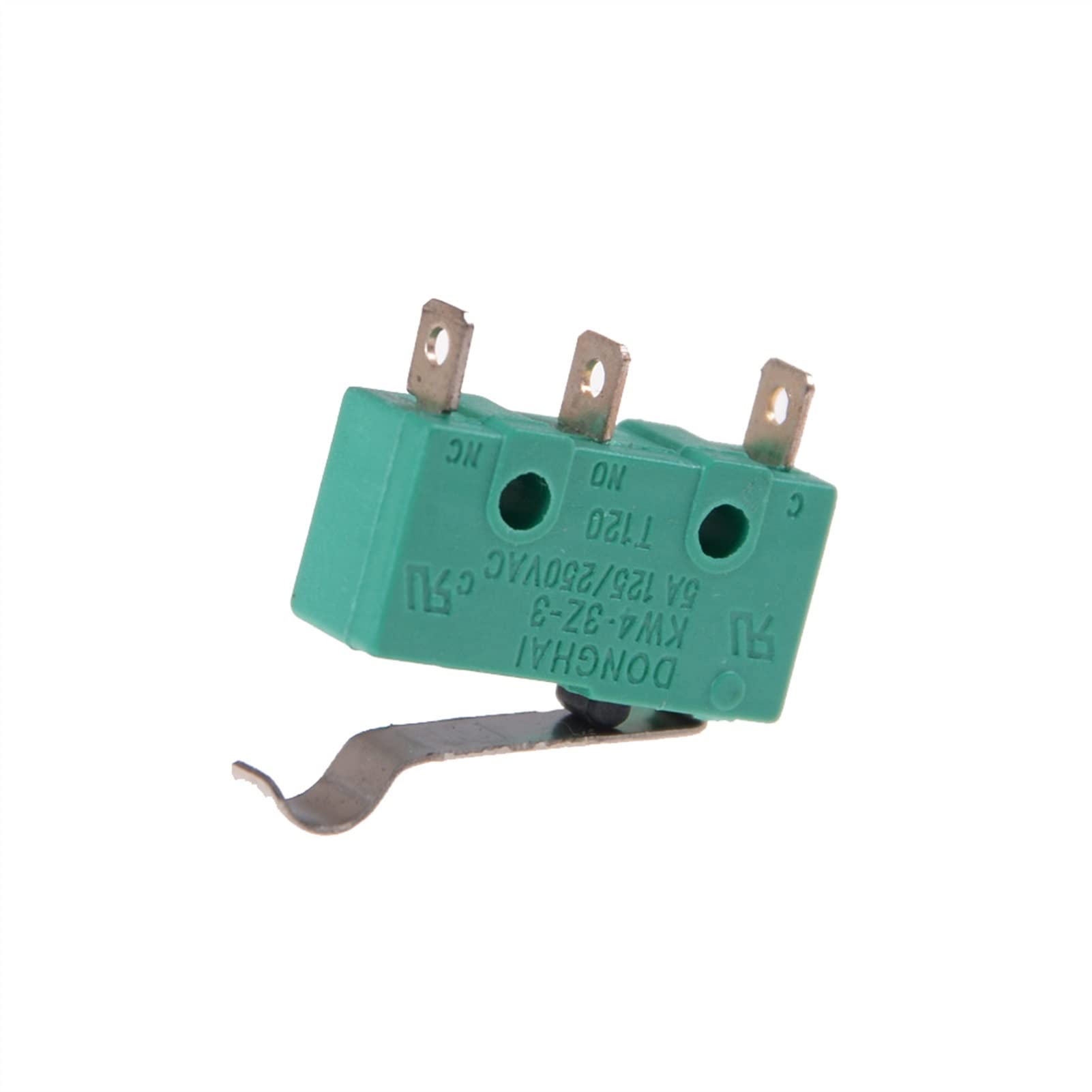 Interruptores industriales Interruptores micro táctiles de 3 pines NO + NC 5A 125VAC 250VAC Mini interruptor de límite Microinterruptores Microinterruptores con palanca de bisagra 5pcs Interruptores