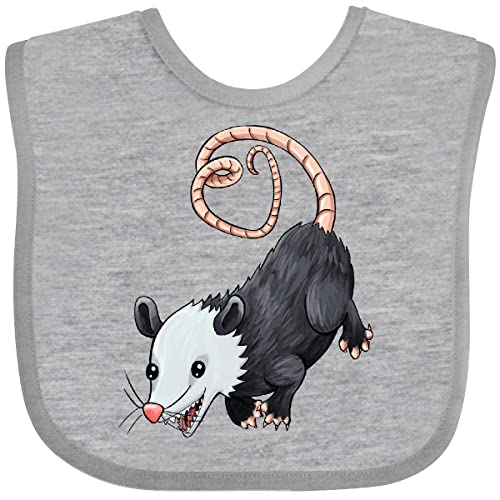 inktastic Cute Possum and Heart Tail Baby Bib