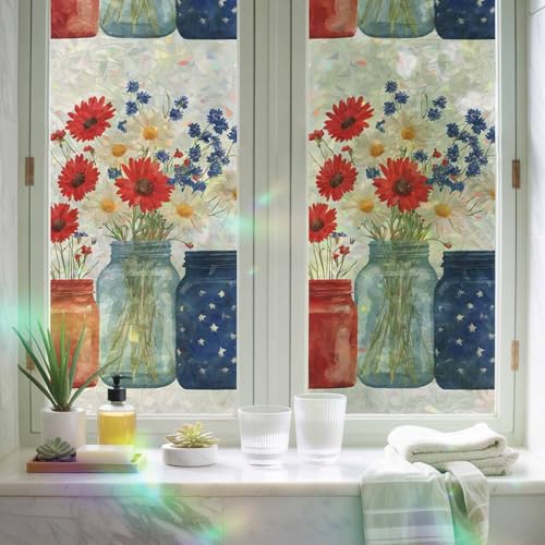 Vinilo decorativo para ventana efecto vidriera 19.6x39.3 pulgadas miniatura 6