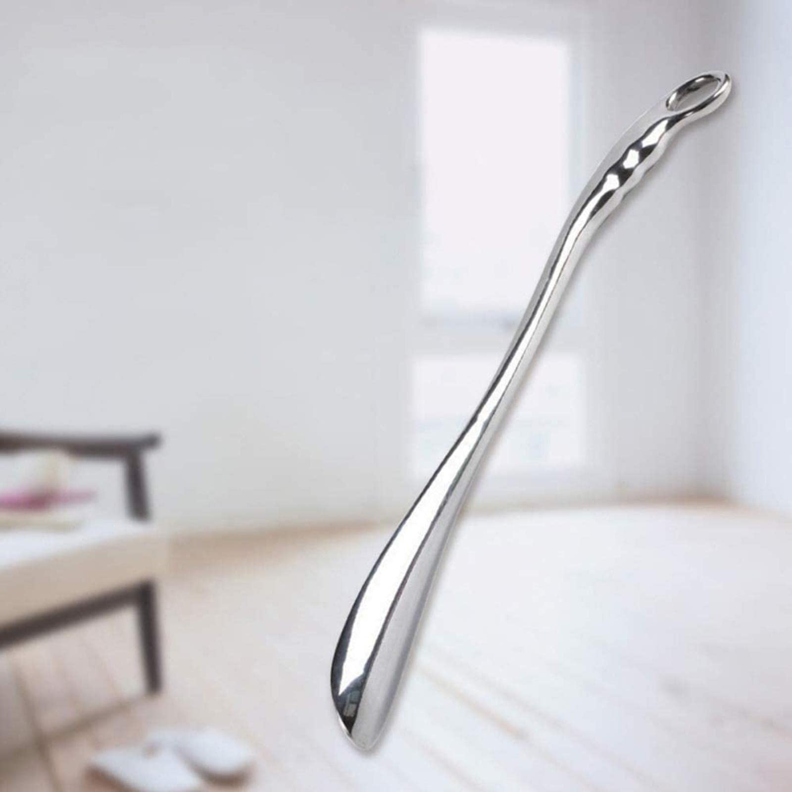 61cm Metalowy uchwyt domowy Metalowy podnośnik do butów Minimalne zginanie metalu (srebrny, 61cm) (srebrny 61cm)