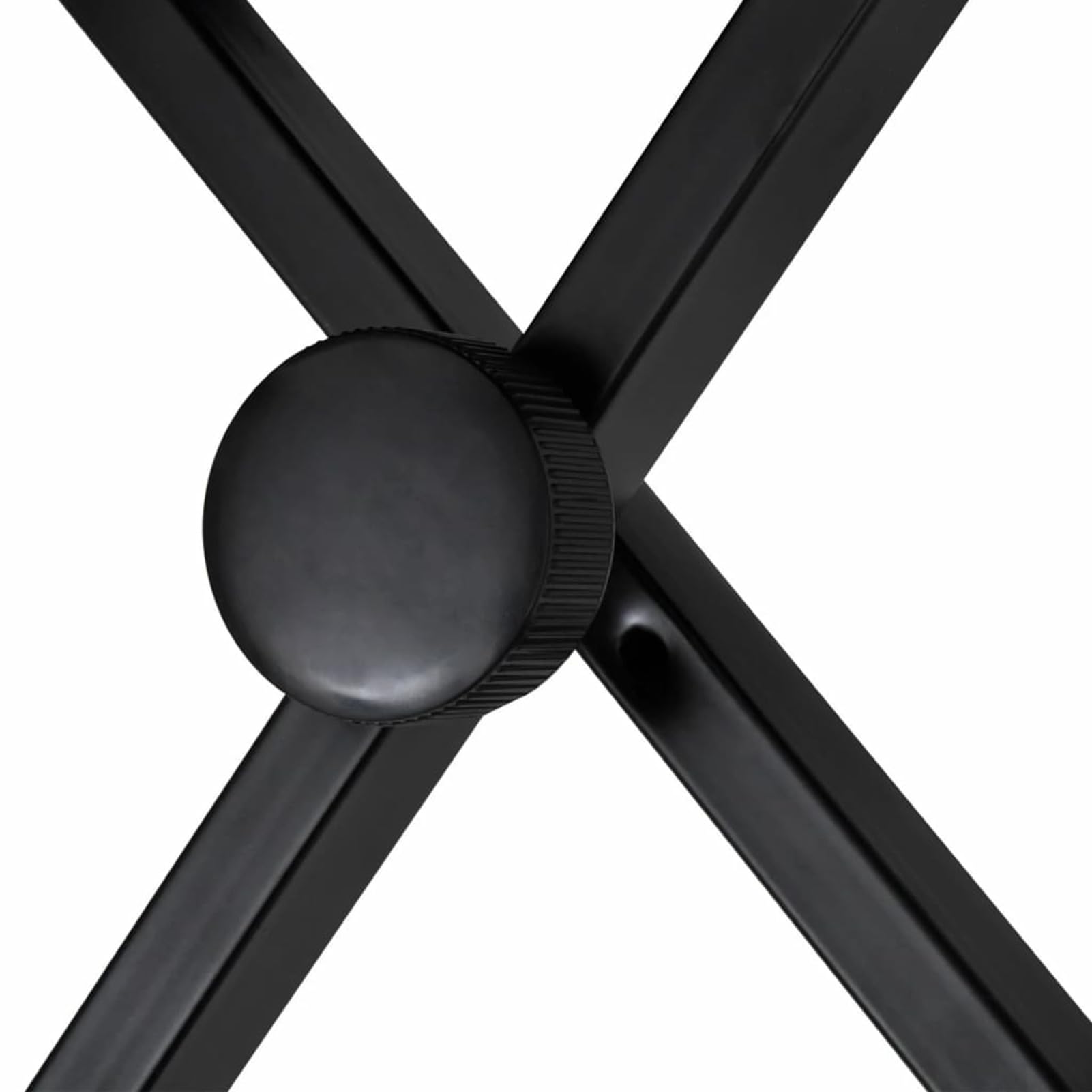 Lechnical Supporto Tastiera a Doppia Staffa Set con Sgabello Gambe Sostegno Base Appoggio Porta Pianola Stand Accessori Musica Strumenti Nero-70097