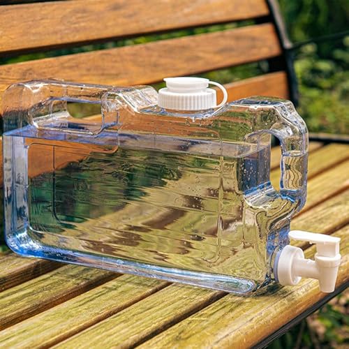 Contenedor de Agua Tanque con Grifo Cubo Multifuncional Jarra Portátil de Agua para Picnic Cocina Senderismo, 4L miniatura 5