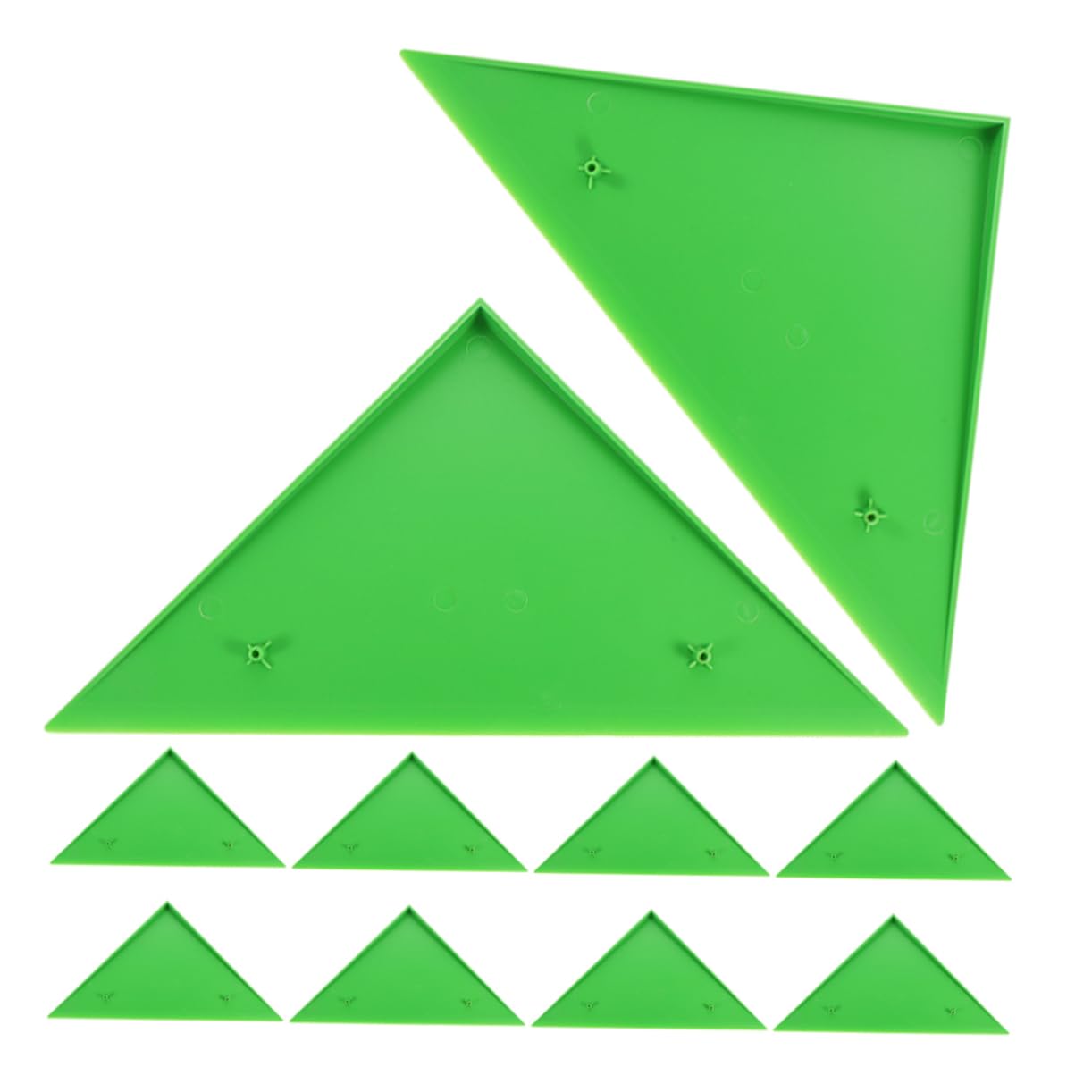 UPKOCH 10 Piezas de Esquinas Triangulares para Futbolín Accesorios de Repuesto para Mesa de Fútbol Instalación y Resistente Color Verde Protección de Bordes y Superficies