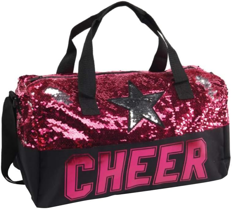 Danz N Motion B20526 Big Kid Pink Sequin Cheer Duffel Bag
